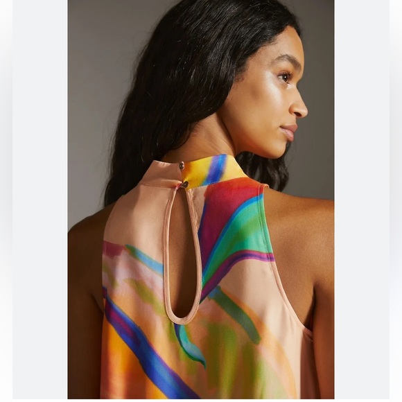 NWOT Anthropologie Farm Rio
Maxi Dress Halter Dress COLOR - MULTI - Picture 3 of 6